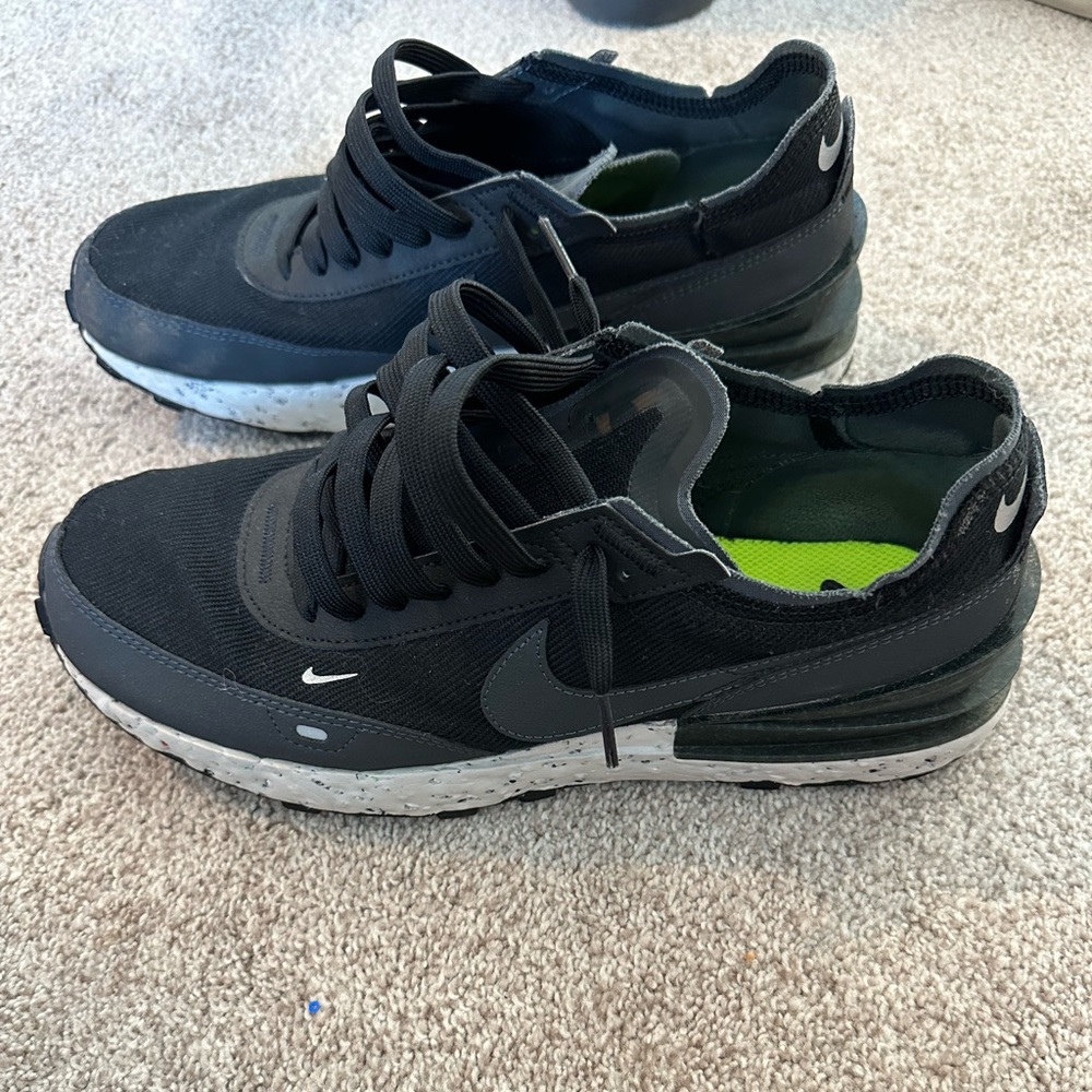 Black Nike Waffle One Crater Next Nature Casual Shoes